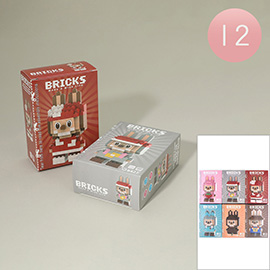 12PCS - Monster Bunny Figure Building Brick Toys