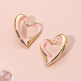 Open Heart Earrings