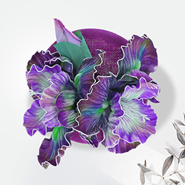 Floral Statement Fascinator Hair Clip Headband