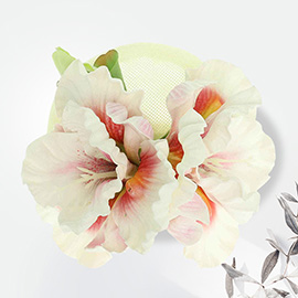 Floral Statement Fascinator Hair Clip Headband