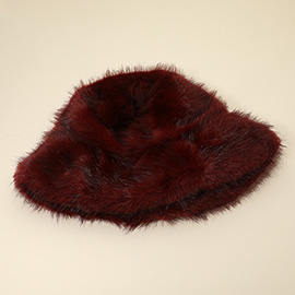 Soft Plush Faux Fur Winter Bucket Hat