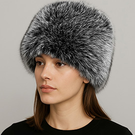 Elegant Plush Faux Fur Winter Hat
