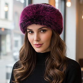 Elegant Faux Fur Winter Headband Earmuff