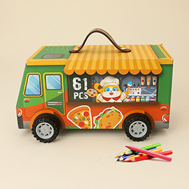 61PCS - Kids Doqi Car Art Set