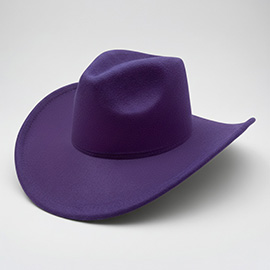 Faux Suede Western Cowboy Fedora Hat