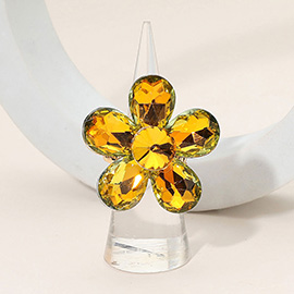Flower Stone Cluster Stretch Ring