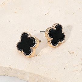 Quatrefoil Stud Earrings