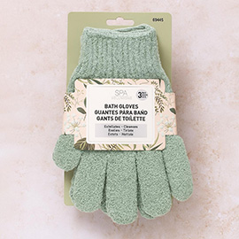 3Pairs - Exfoliating Bath Gloves