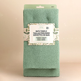 3Pairs - Exfoliating Bath Towels