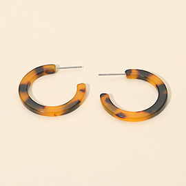 Resin Hoop Earrings