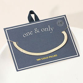 18K Gold Filled Snake Chain Bracelet