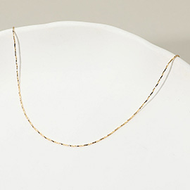 18K Gold Filled Delicate Twist Chain Necklace