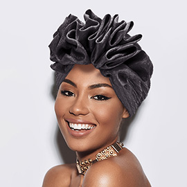 Ruffled Statement Turban Hair Wrap