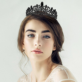 Marquise Stone Custer Accent Princess Tiara