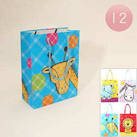 12PCS - Animal Character Printed Gift Bags